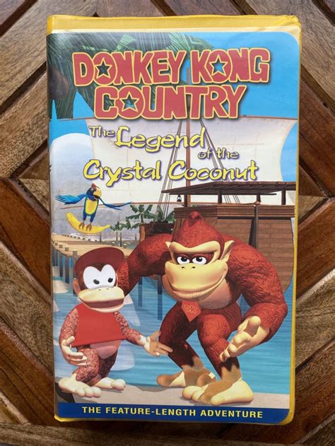 donkey kong country legend of the crystal coconut vhs